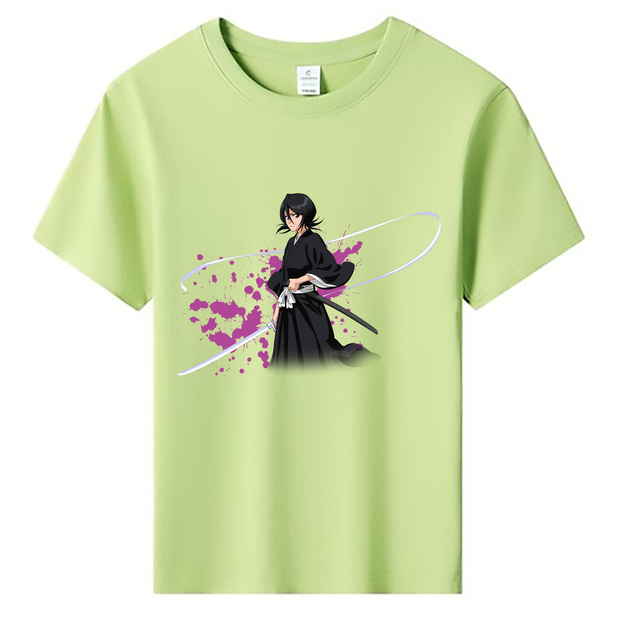 （画像用） ブリーチ 朽木ルキア BLEACH Kuchiki Rukia 綿100％キッズTシャツ（フロントプリント）